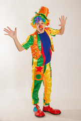 The guy in the clown suit. Emotions for the birthday.