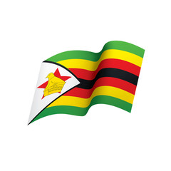 Zimbabwe flag, vector illustration