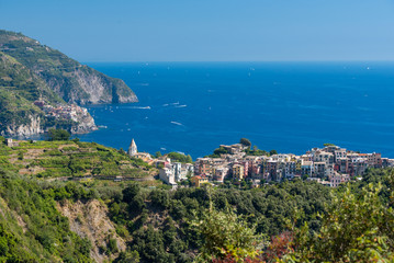 Fototapeta na wymiar Cinque Terre panorama