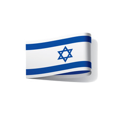 Israel flag, vector illustration