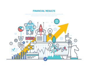 Financial results. Data analysis, financial management report, forecast, market stats.