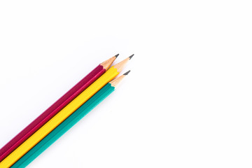 pencil on white background