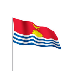Kiribati flag, vector illustration