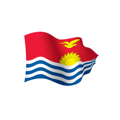 Kiribati flag, vector illustration