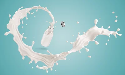 Fototapeten milk or white liquid splash © Anusorn