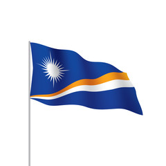 Marshall Islands flag, vector illustration