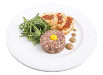 Delicious beef tartare.