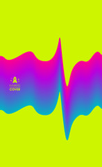 Abstract wavy background for banner, flyer and poster. Dynamic effect. Vector illustration. Can be used for advertising, marketing, presentation.