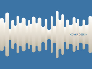 Milk on blue background. Abstract wavy background for banner, flyer and poster. Dynamic effect. Vector illustration. Can be used for advertising, marketing, presentation.