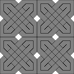 Design seamless monochrome geometric pattern