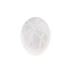 Fototapeta na wymiar Easter hen's egg with carving.