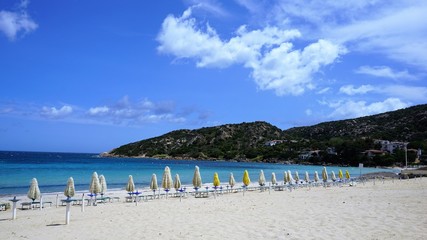 The beach of the famous Sardinia