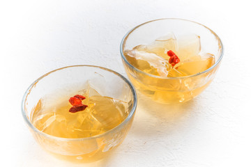 台湾スイーツ　オーギョーチ　Awkeotsung Jelly Taiwan cold sweets