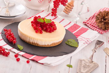 Redcurrant cheesecake. 