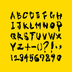 벡터 문자 / 손으로 쓴 글씨체