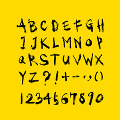 벡터 문자 / 손으로 쓴 글씨체