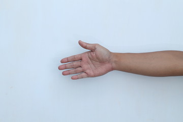 Fototapeta na wymiar sign of the hand gesture.