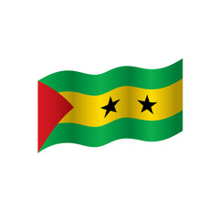 Sao Tome and Principe flag, vector illustration