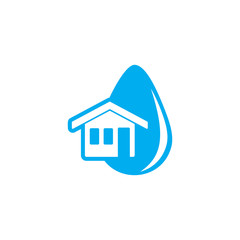 House Water Logo Icon Design