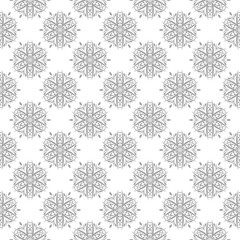 Gray seamless pattern on white background