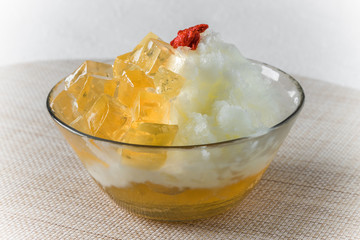 台湾スイーツ　オーギョーチ　Awkeotsung Jelly Taiwan cold sweets