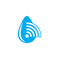 Wifi Water Logo Icon Design