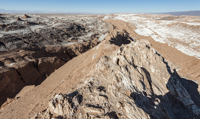 Valle de la Luna (Moon Valley) in Atacama Desert near San Pedro de Atacama, Antofagasta - Chile, South America
