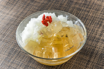 台湾スイーツ　オーギョーチ　Awkeotsung Jelly Taiwan cold sweets