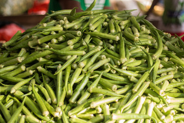 Okra the sale at the Fair