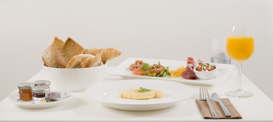 Stylish delicious breakfast