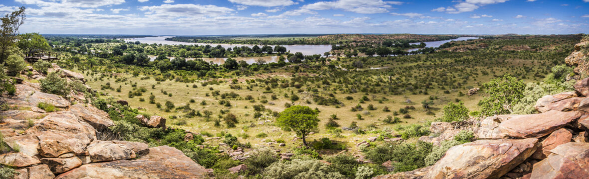 Fototapeta Panoramic scenery in Mapungubwe National park, South Africa