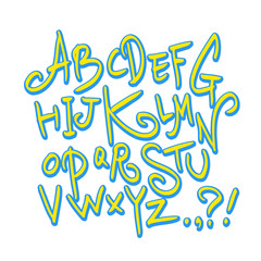 벡터 문자 / 손으로 쓴 글씨체