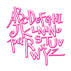 벡터 문자 / 손으로 쓴 글씨체