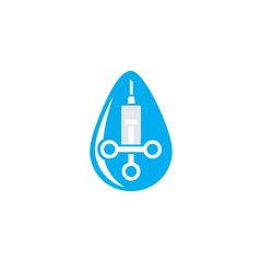 Medical Water Logo Icon Design