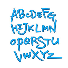 벡터 문자 / 손으로 쓴 글씨체