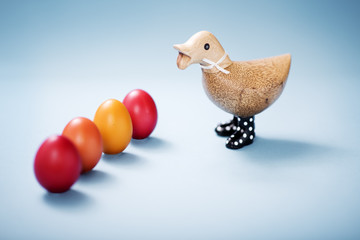 Ostereier mit Ente