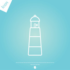 Line icon lighthouse