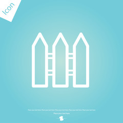fence icon outline