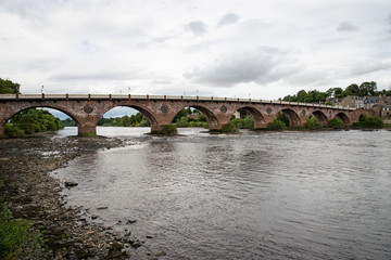 The beautiful bridges in the hills of Scotland