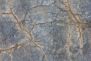 Grunge cracked concrete wall. Old damaged texture.