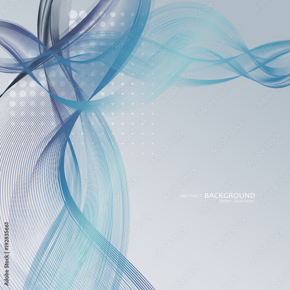 Poster abstract backgrounds with colorful wavy lines. elegant wave design. vector.