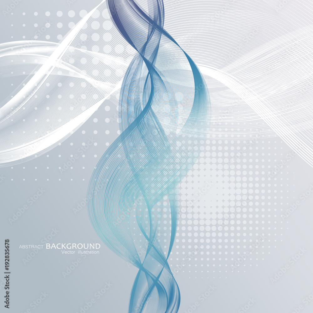 Aufkleber abstract backgrounds with colorful wavy lines. elegant wave design. vector.