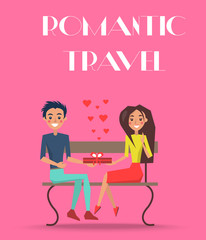 Romantic Travel Promotion Poster Illustration