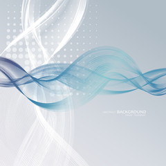 Abstract backgrounds with colorful wavy lines. Elegant wave design. Vector.