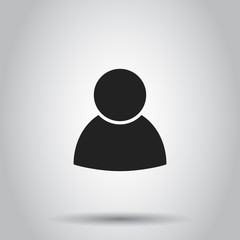 People icon. Vector illustration on isolated background. Business concept person pictogram.