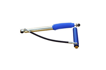 New shock absorbers for a car isolated on white background, with clipping path.