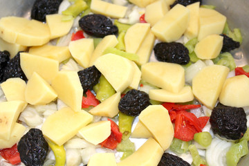 cooked fresh vegetables