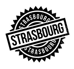 Strasbourg rubber stamp. Grunge design with dust scratches. Effects can be easily removed for a clean, crisp look. Color is easily changed.