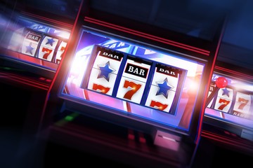 Fototapeta na wymiar 3D Casino Slots Concept