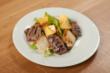 Dish for the restaurant, tasty food, lunch